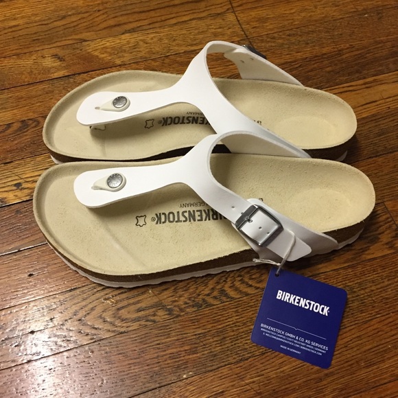 Birkenstock | Shoes | Birkenstock Gizeh Sandals White | Poshmark